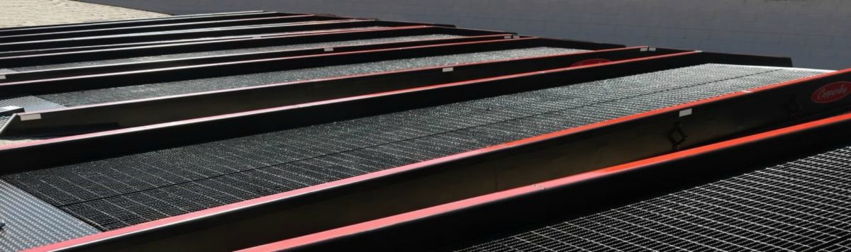 A series of Copperloy ramps | steel yard ramps